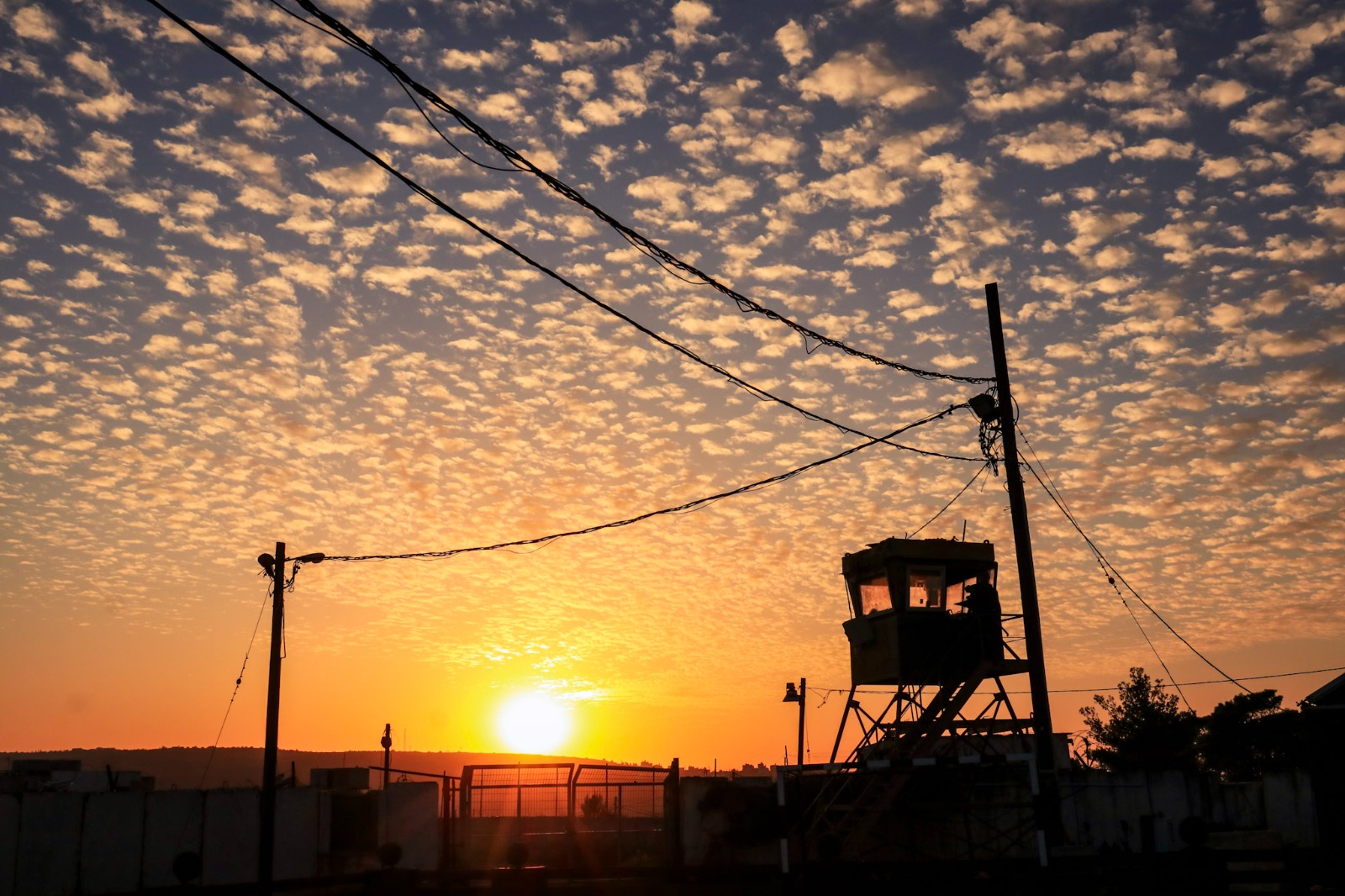 שקיעה בבסיס פנורמה, קו חי"ר בגוש עציון