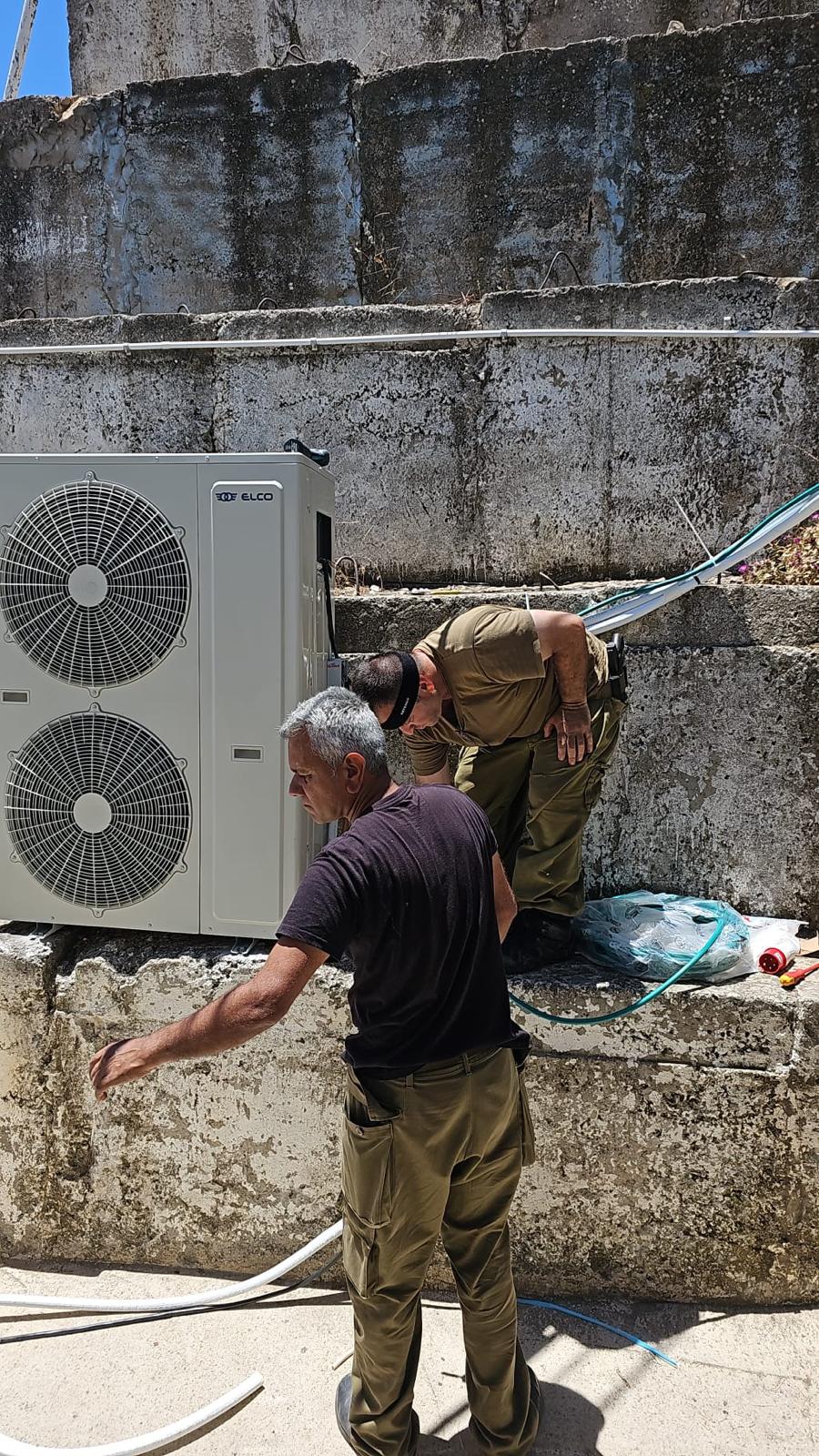 התקנת מזגנים במוצבים בצפון הארץ