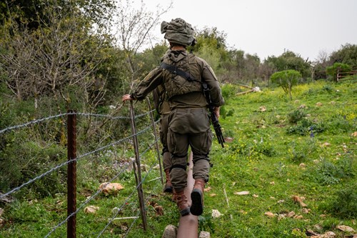 לוחמים בתרגיל בצפון